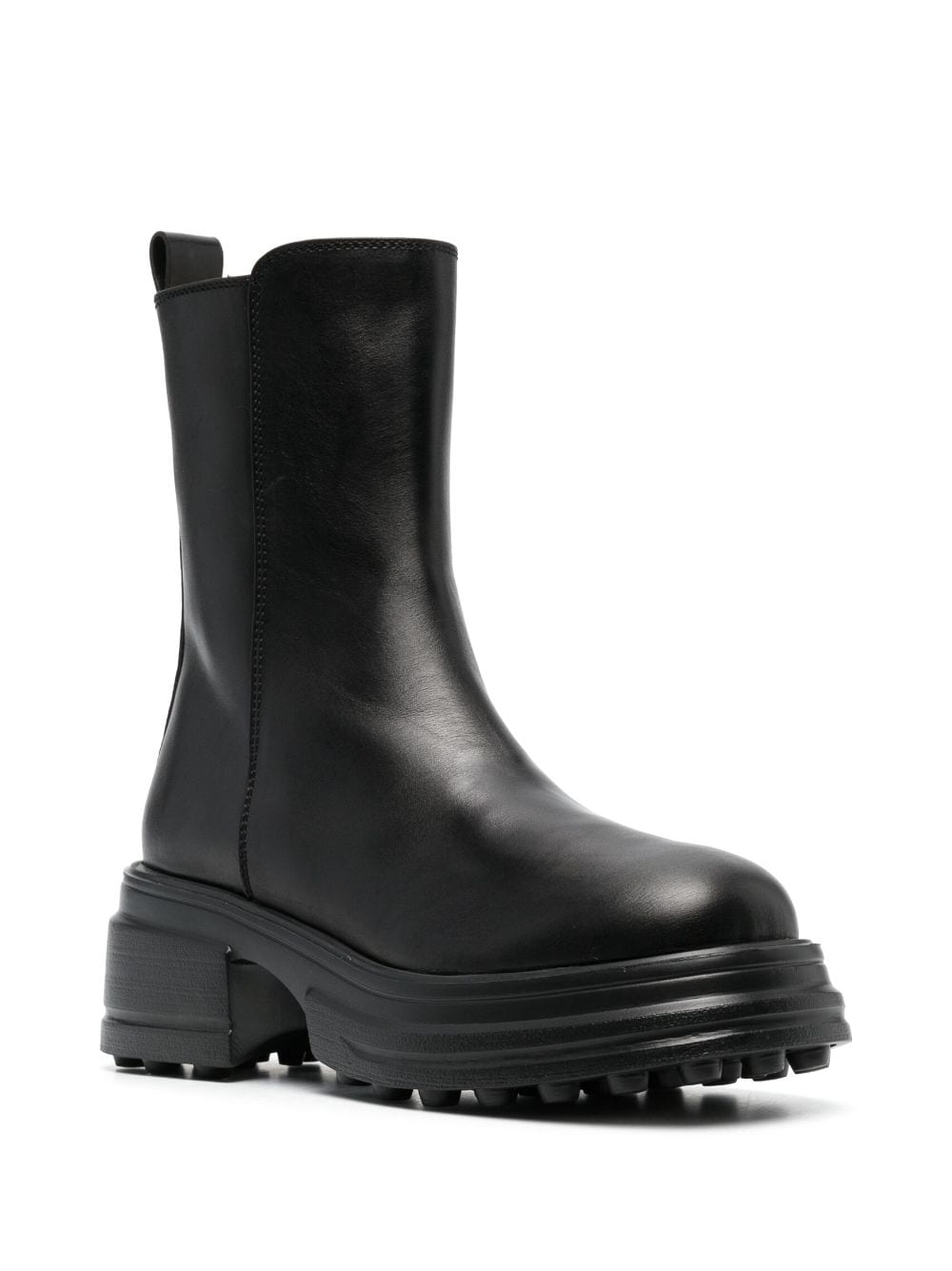 Shop Tod's Gomma 84k Leather Boots In Black