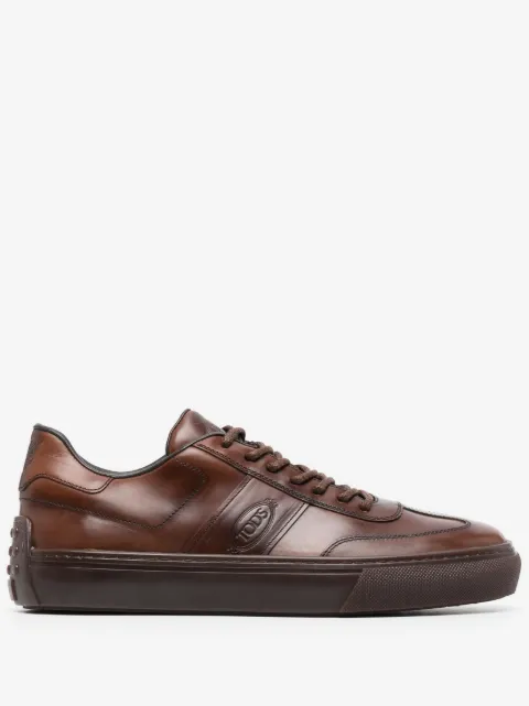 Tod's logo-debossed leather sneakers