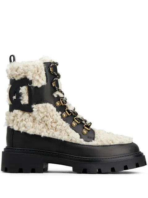 Tod's faux-shearling leather ankle boots