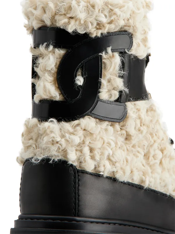 Chanel shearling boots best sale