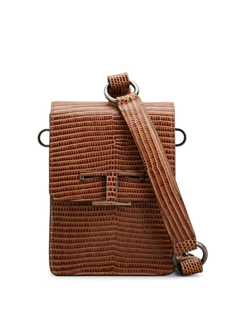 Tod's bolsa crossbody con placa del logo