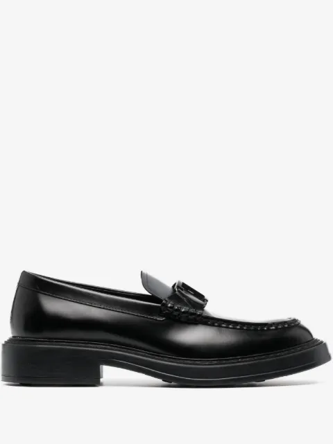 Tod's logo-plaque leather loafers