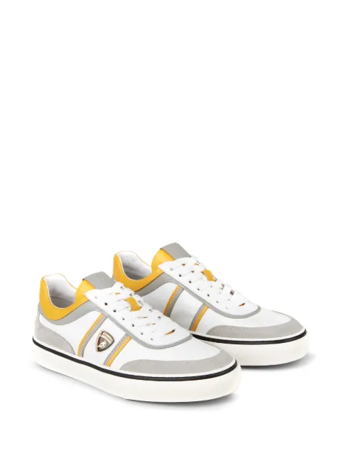 Tod's Automobili Lamborghini panelled lace-up leather sneakers