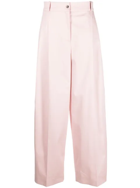 The Mannei high-waisted wide-leg trousers