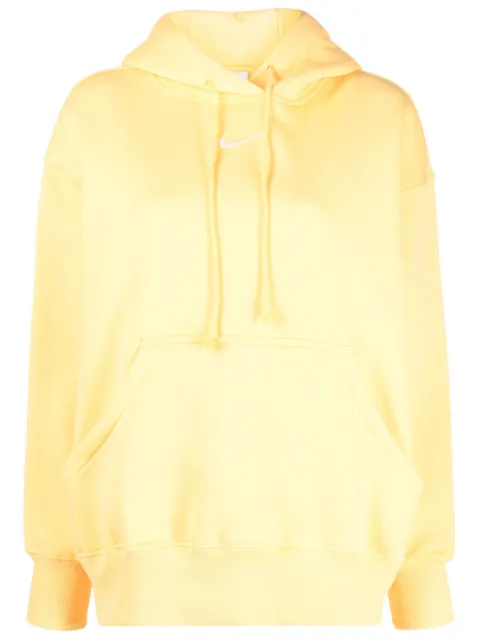 embroidered-logo cotton hoodie
