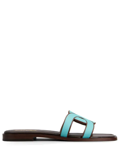 Tod's logo-strap leather sandals