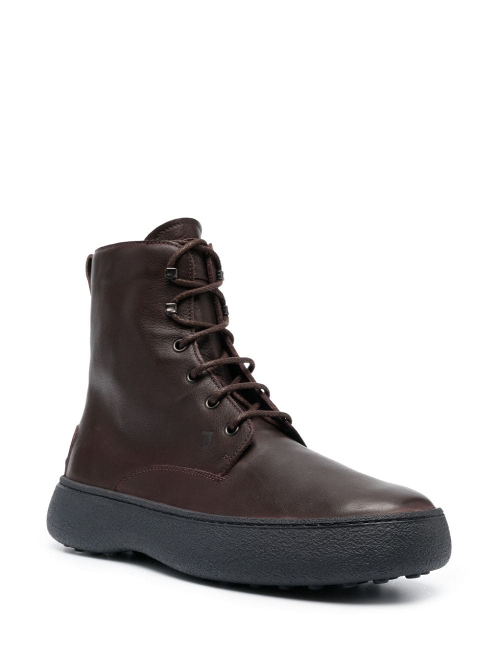 Image 2 of Tod's round-toe lace-up leather boots