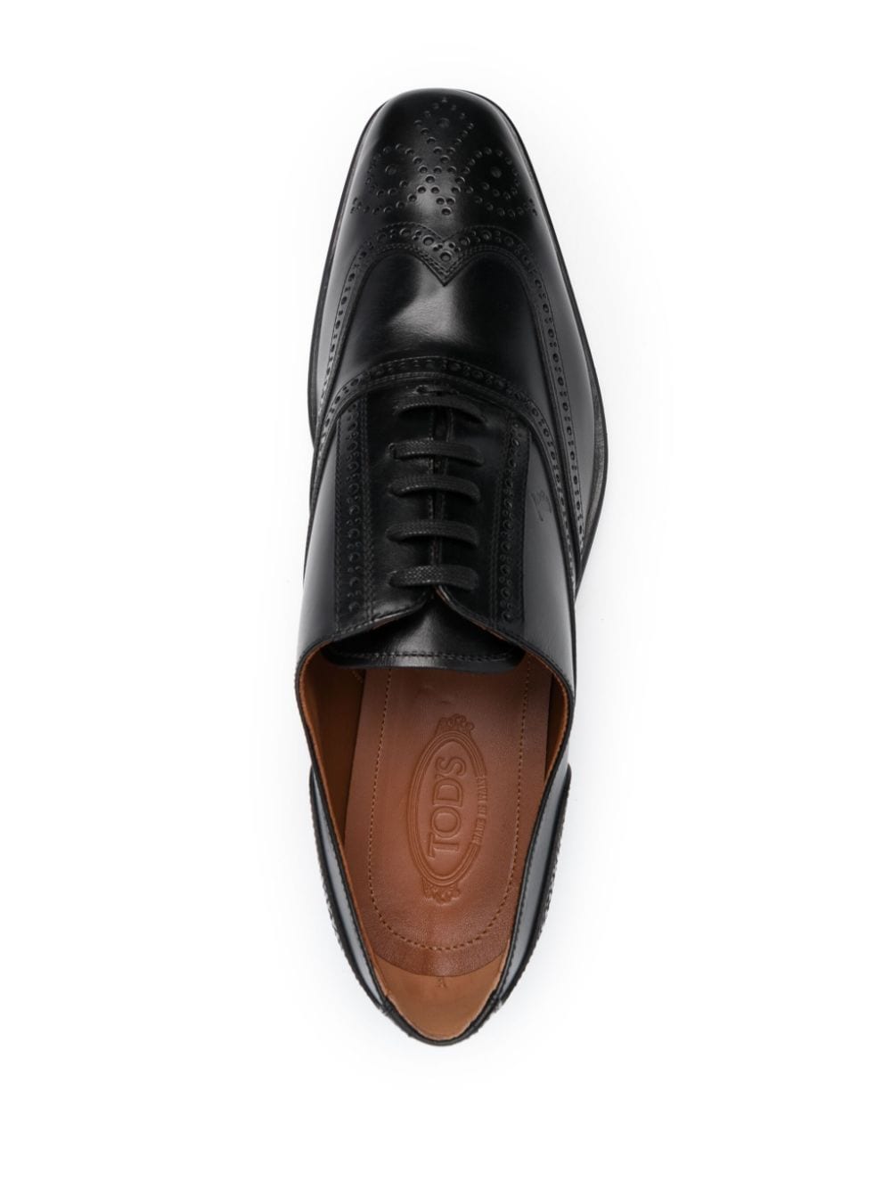 Tod's Leren derby schoenen Zwart