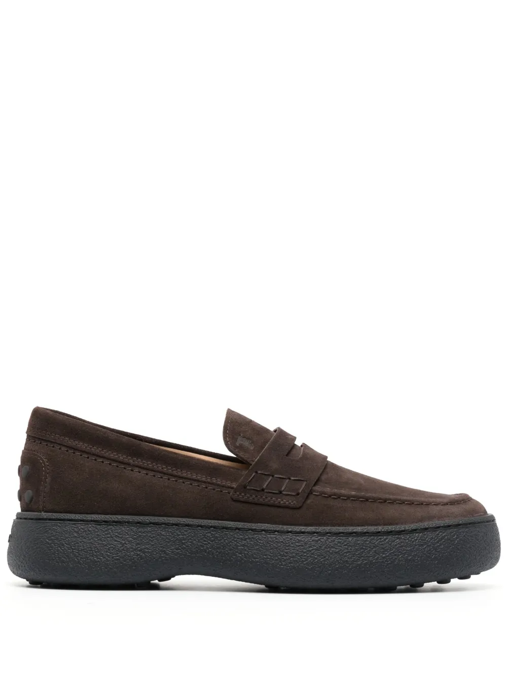 Tod's mocassins en daim à logo | marron | Image 1