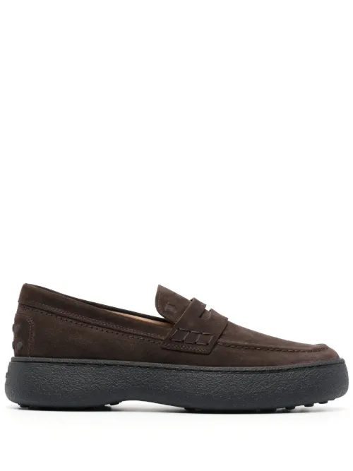 Mocassins en daim à logo - Tod's - Modalova