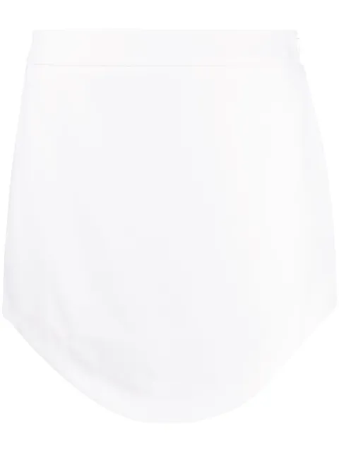 Casablanca curved wool skirt