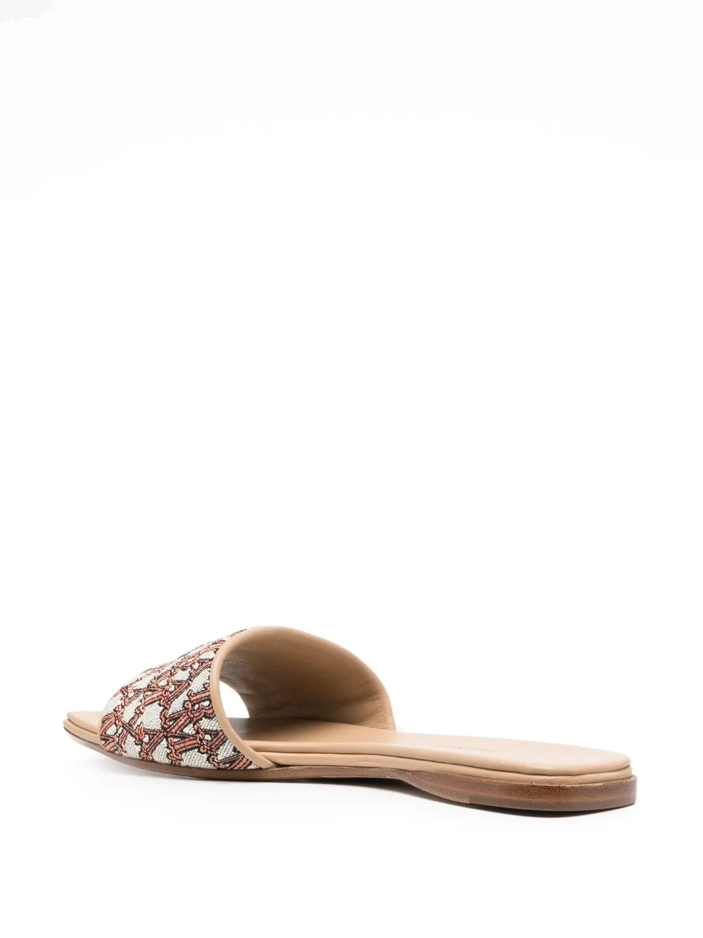 Max Mara Fridac Monogram Slides In Brown