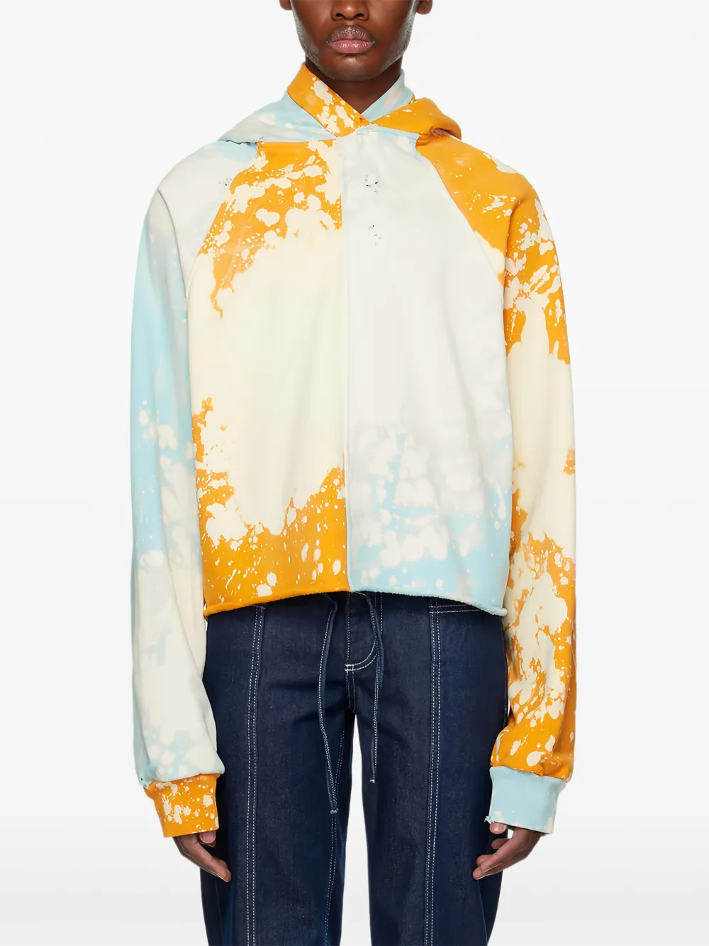 Liberal Youth Ministry two-tone hoodie - Arancione