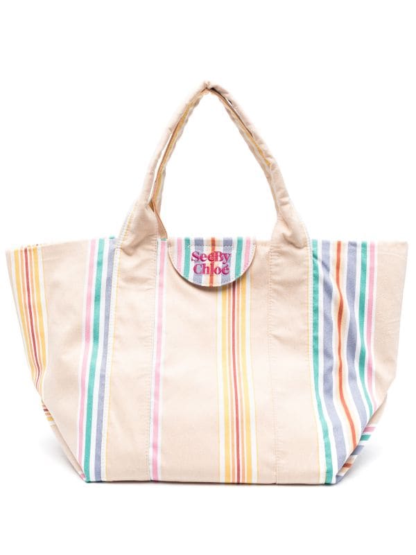 chloe striped bag