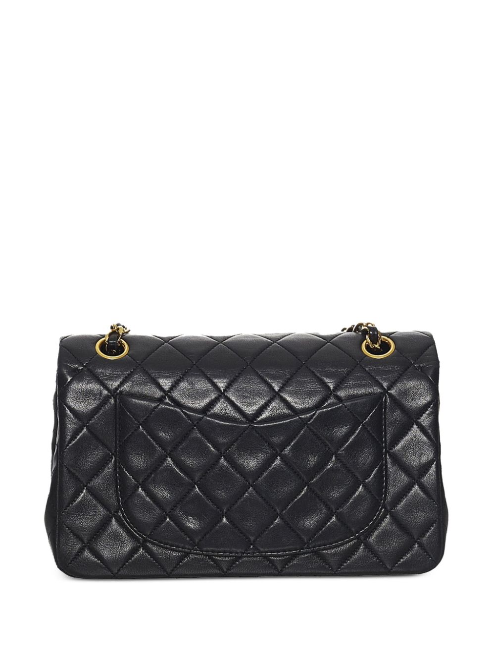 CHANEL Pre-Owned 1989-1991 schoudertas met dubbele omslag - Zwart