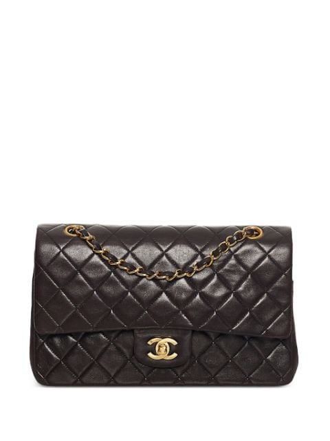 CHANEL Pre-Owned 2021-2022 Diamond-Quilted Logo Lettering Tote Bag - BROWN  for Women