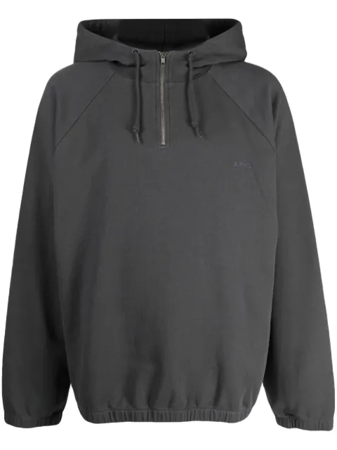 A.P.C. Felpa Ethan con mezza zip
