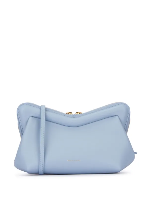 Mansur Gavriel Zipped Cross Body Bag | Blue | FARFETCH