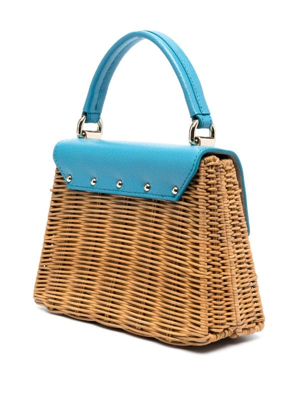 Wicker satchel sale bag