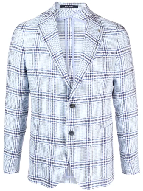 Tagliatore check-print single-breasted blazer