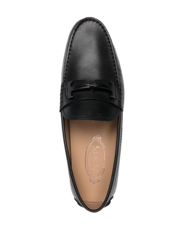 Tod's Double T Gommino Leather Loafers - Farfetch