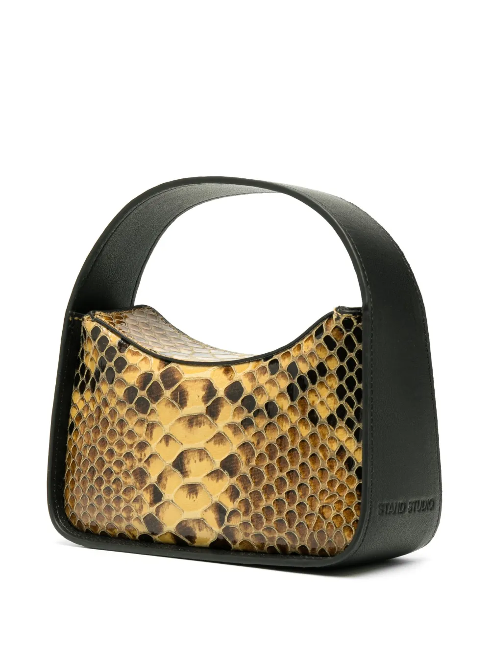 Stand Studio Millie Snake-effect Faux-leather Mini Bag In Neutrals