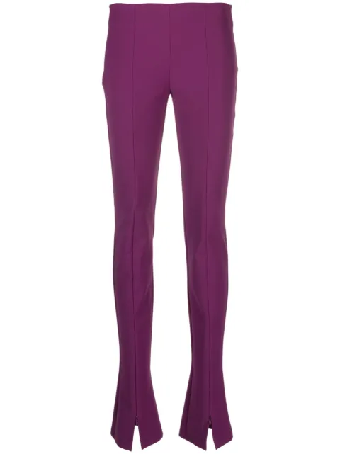 Sportmax pantalones slim con cierre en los tobillos
