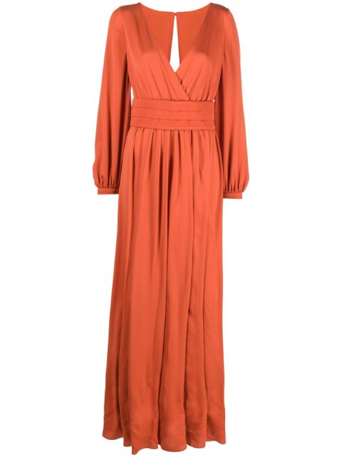 Max Mara pleated-waist maxi dress Women