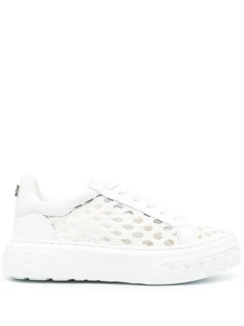 Baskets en cuir à découpes - Casadei - Modalova