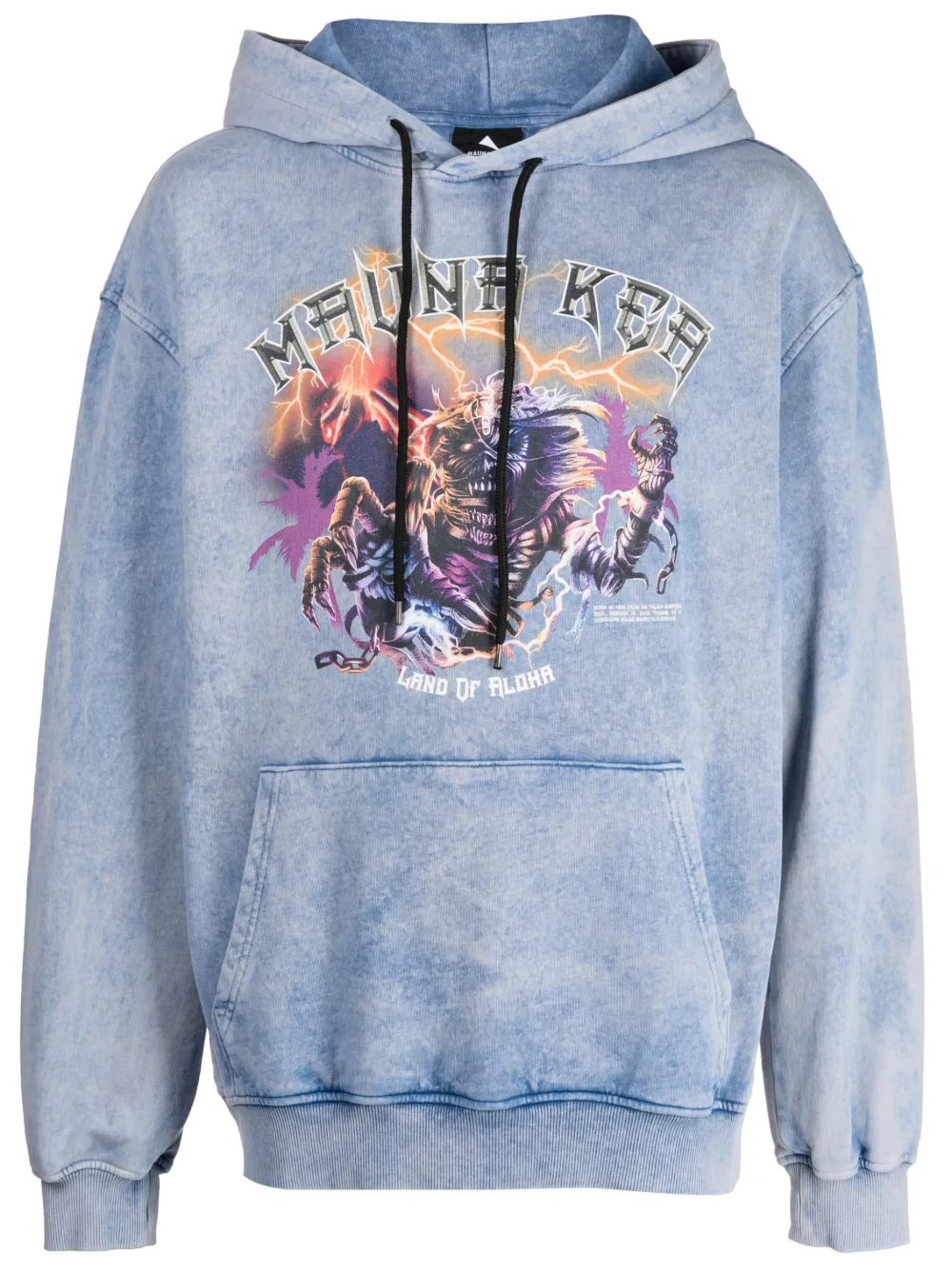 Mauna Kea Logo-print Cotton Hoodie In Blue