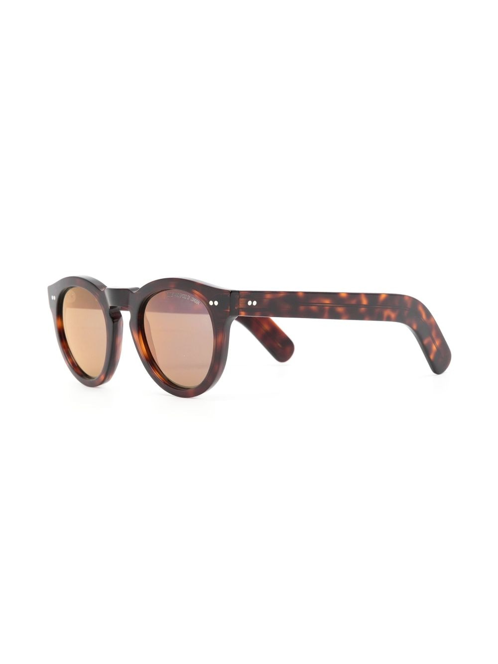 Shop Cutler And Gross Tortoiseshell Pantos-frame Sunglasses In Braun