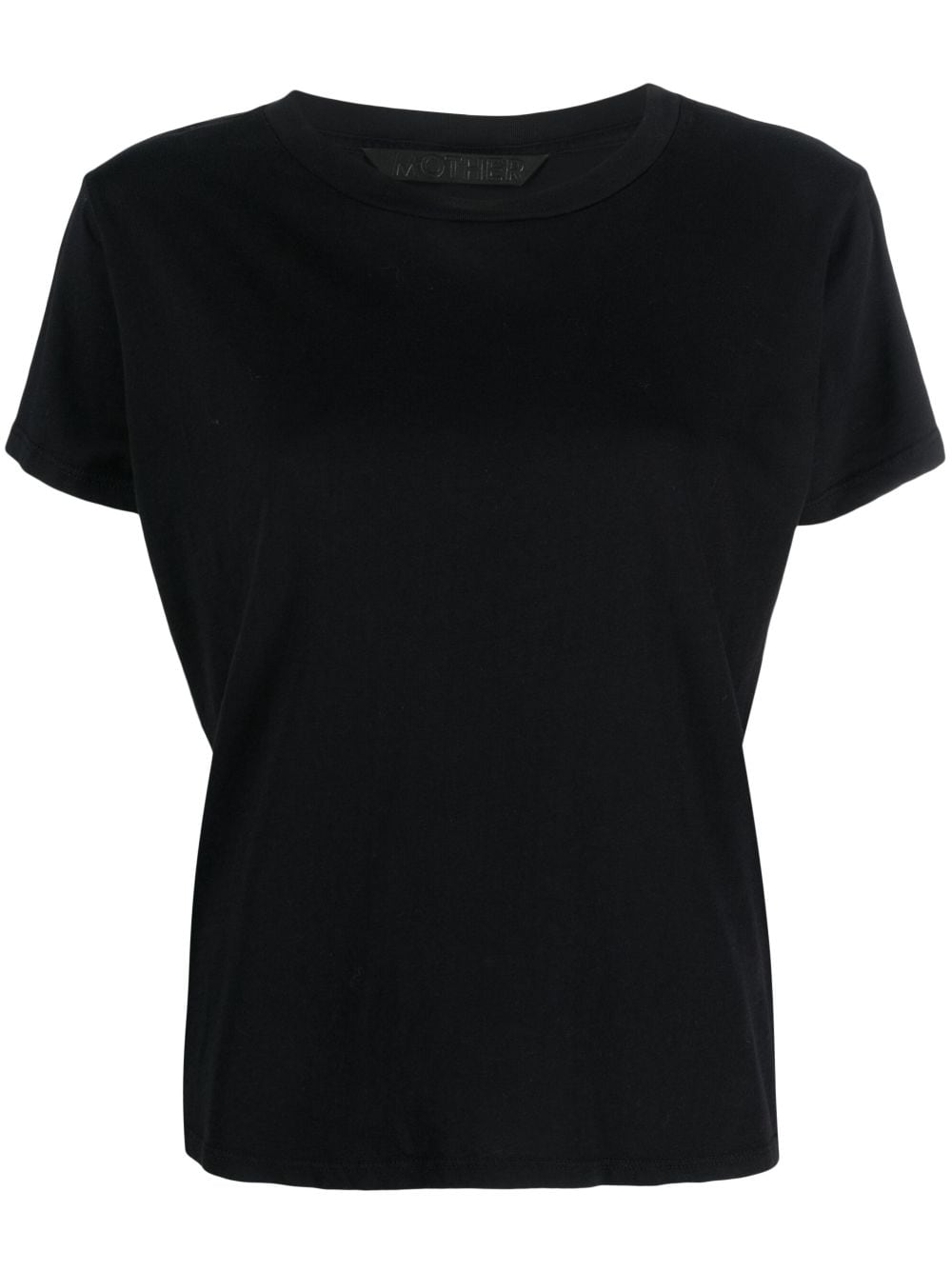 Mother Supima Cotton Short-sleeve T-shirt In Black