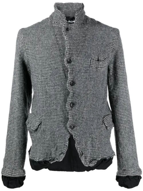 Blazer en laine à carreaux - Black Comme Des Garçons - Modalova