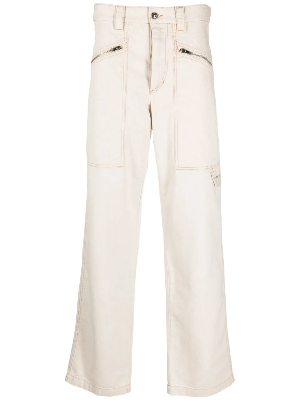 Isabel Marant Wide-leg Jeans In Neutrals