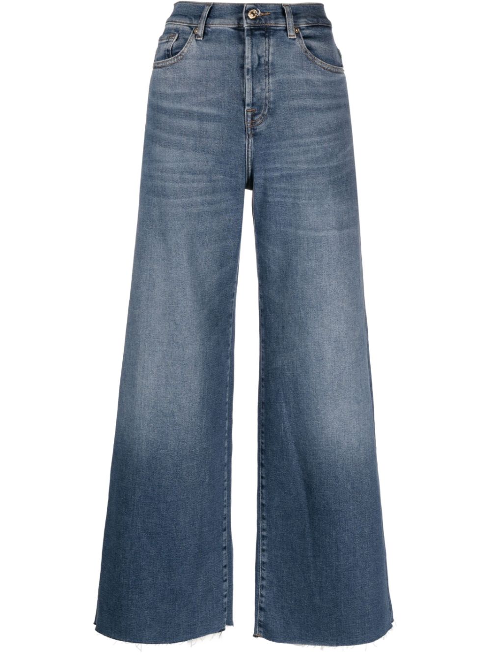 7 For All Mankind Zoey wide-leg Denim Jeans - Farfetch