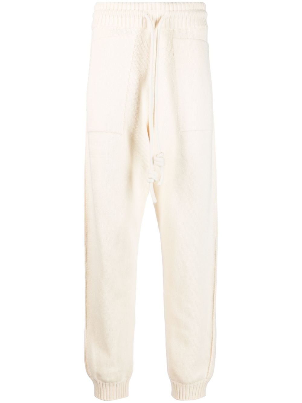 Off-white Diag-stripe Knitted Track Trousers In Neutrals