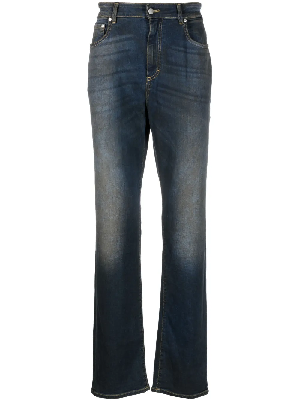 Shop Represent Straight-leg Denim Jeans In Blue