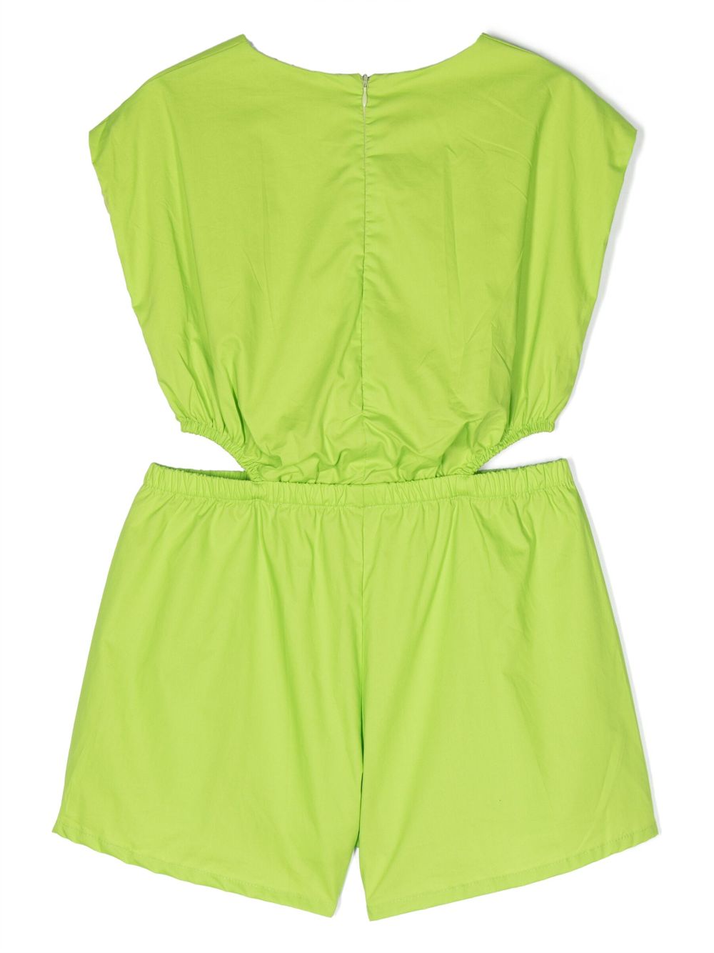 Pinko Kids Playsuit met logoprint - Groen