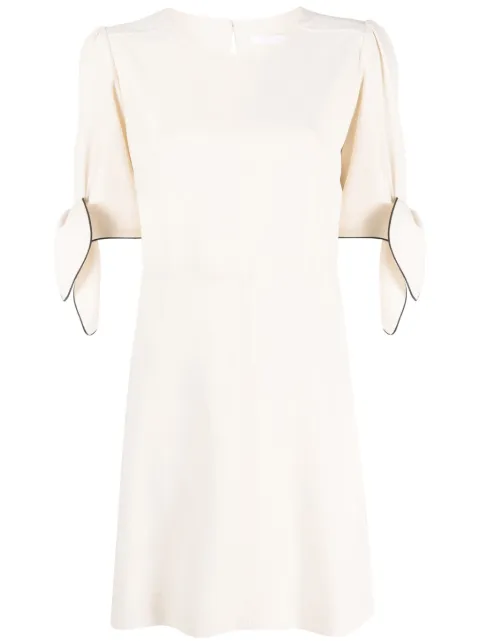 See by Chloé tied-detail cotton minidress 