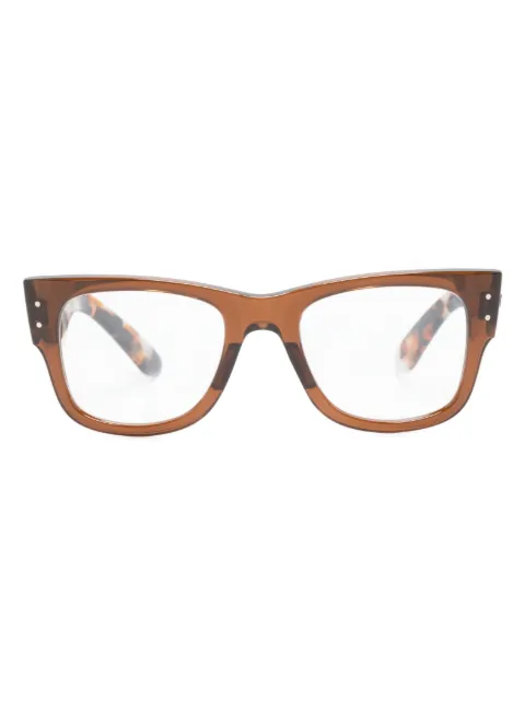 Ray-Ban rectangle-frame tortoiseshell-effect glasses