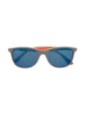 RAY-BAN JUNIOR logo-engraved square-frame sunglasses - Grey