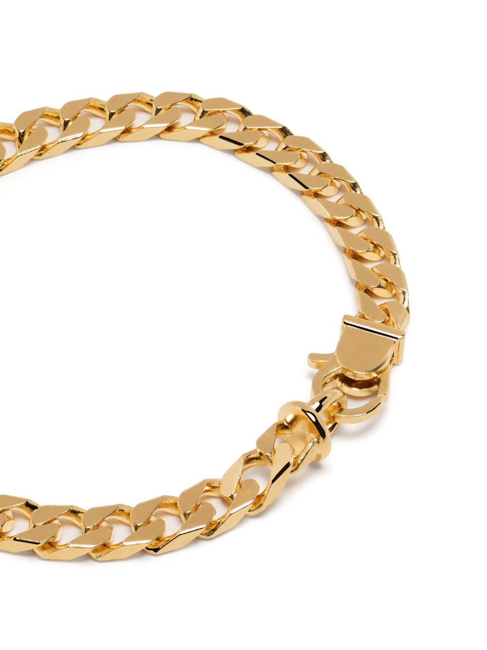 Shop Tom Wood Frankie Diamond-cut Chain Bracelet In Gold