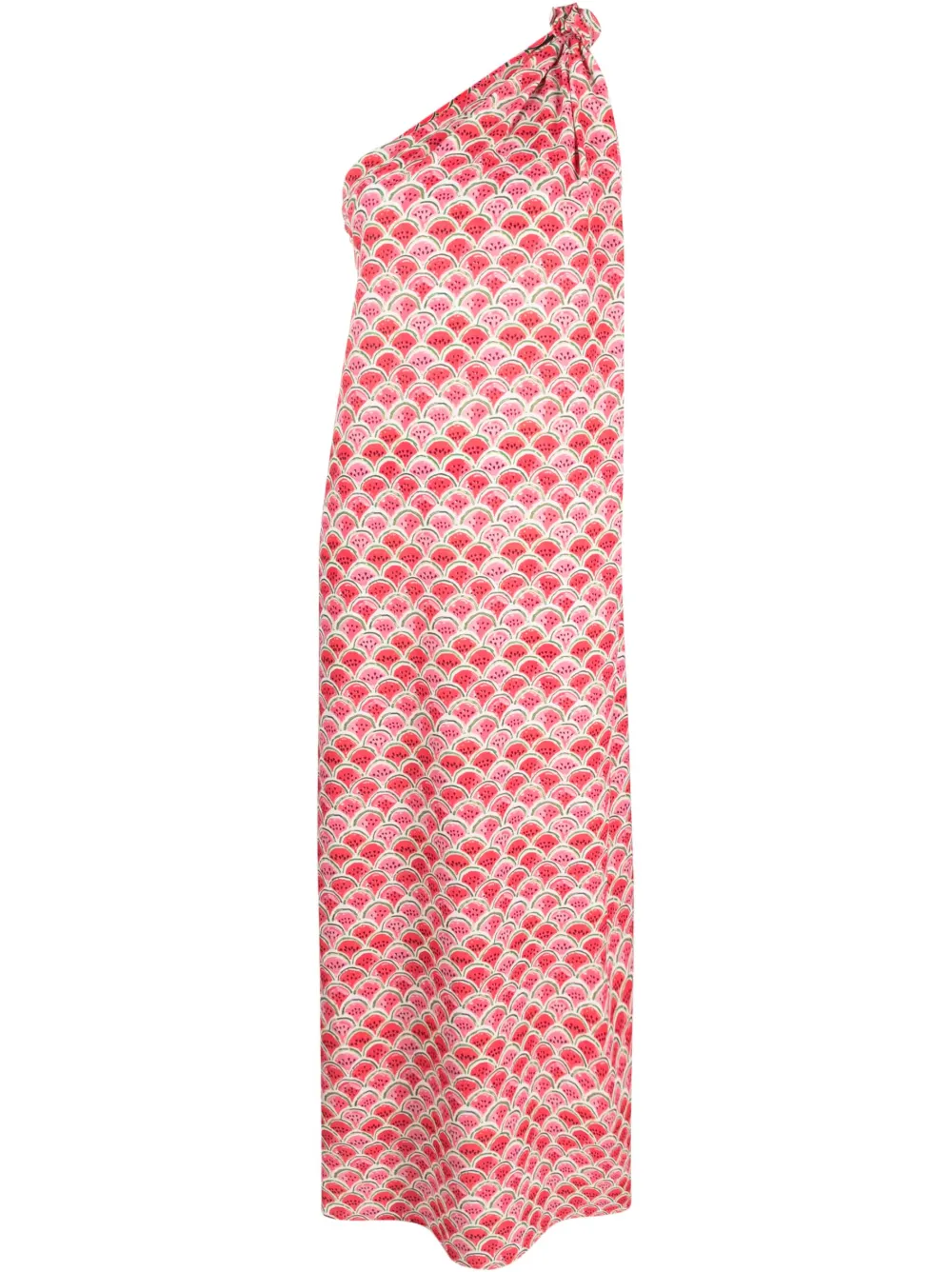Alessandro Enriquez Watermelon-print Maxi Dress In Pink