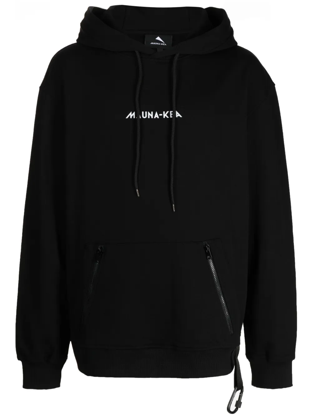 Mauna Kea Logo-print Cotton Hoodie In Black