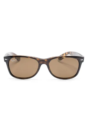 TOM FORD Eyewear トータスシェル スクエアサングラス | ブラウン