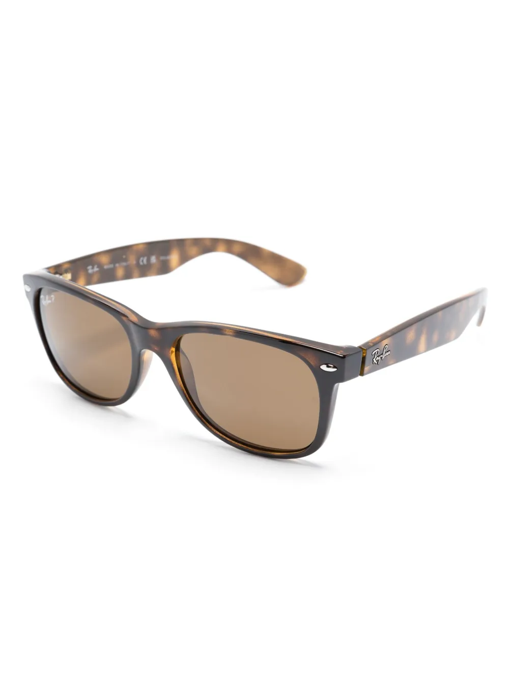 Ray-Ban tortoiseshell-effect wayfarer-frame sunglasses - Bruin