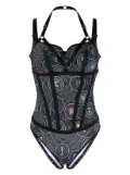 Marlies Dekkers Ecclesia stained-glass print body - Black