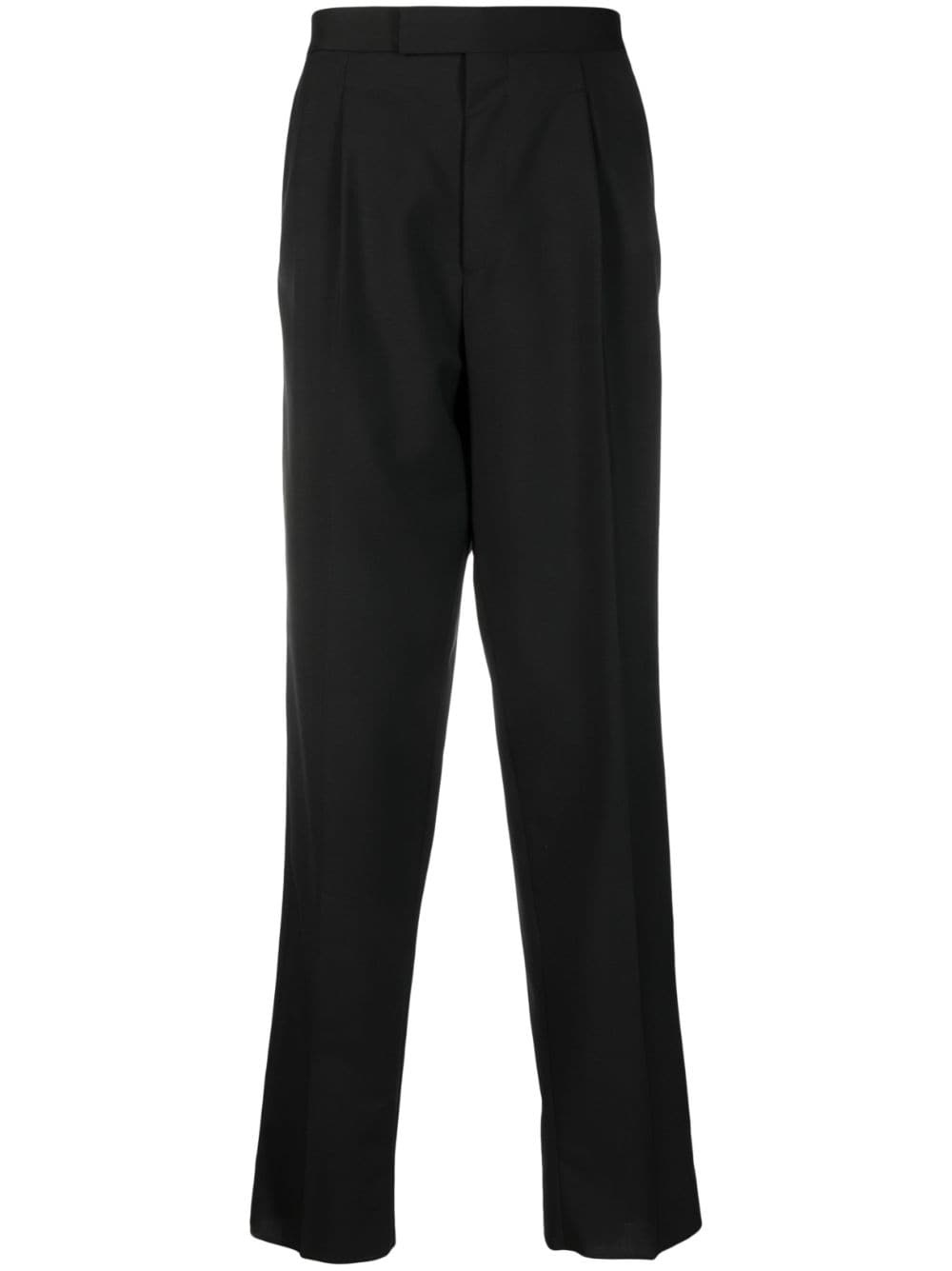 Shop Zegna Straight-leg Tailored Trousers In Schwarz