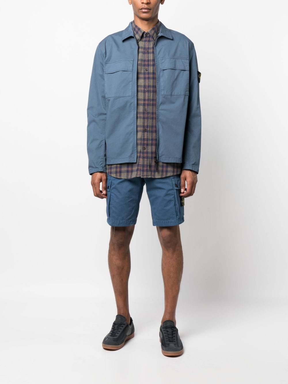 Stone Island Jack met print - Blauw