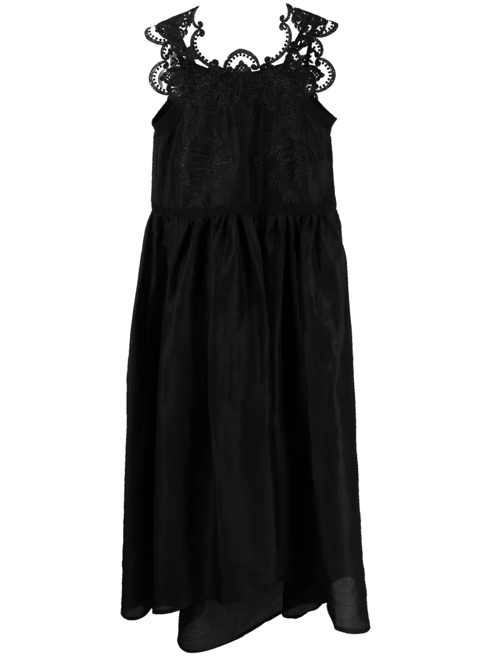 MAURIZIO MYKONOS Lace cut-out detailed long dress | Smart Closet